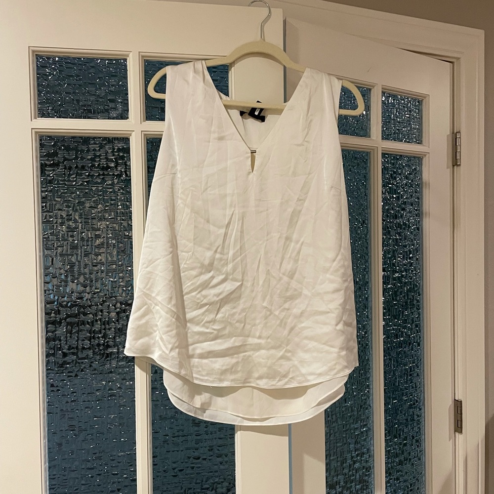 White House Black Market Satin Sleeveless Top
